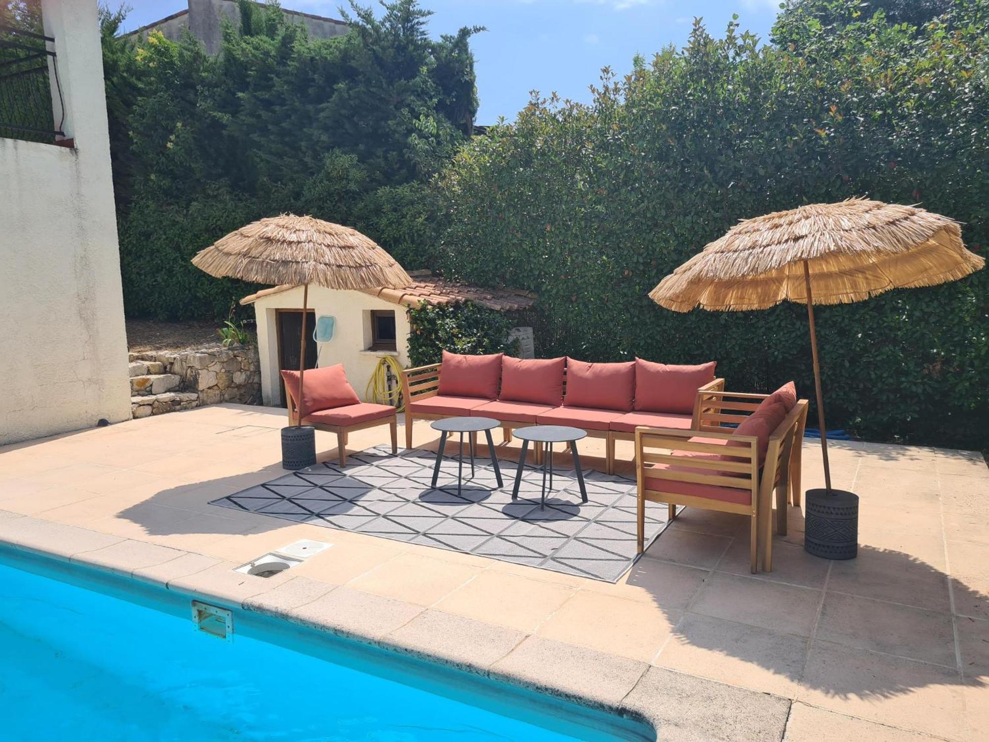 Belle Villa De Charme Avec Piscine Antibes Esterno foto